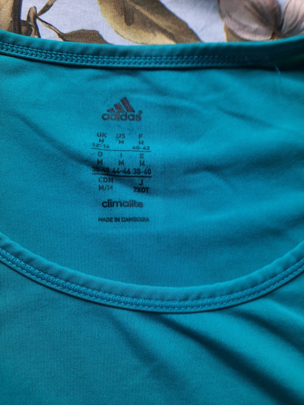 adidas Teal Short-Sleeve Crew Neck Women's Tee - Picture 2 of 5